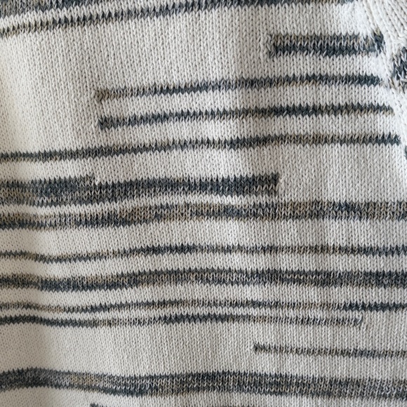 J. Jill Striped Women's Sweater - White and Gray - Picture 9 of 11